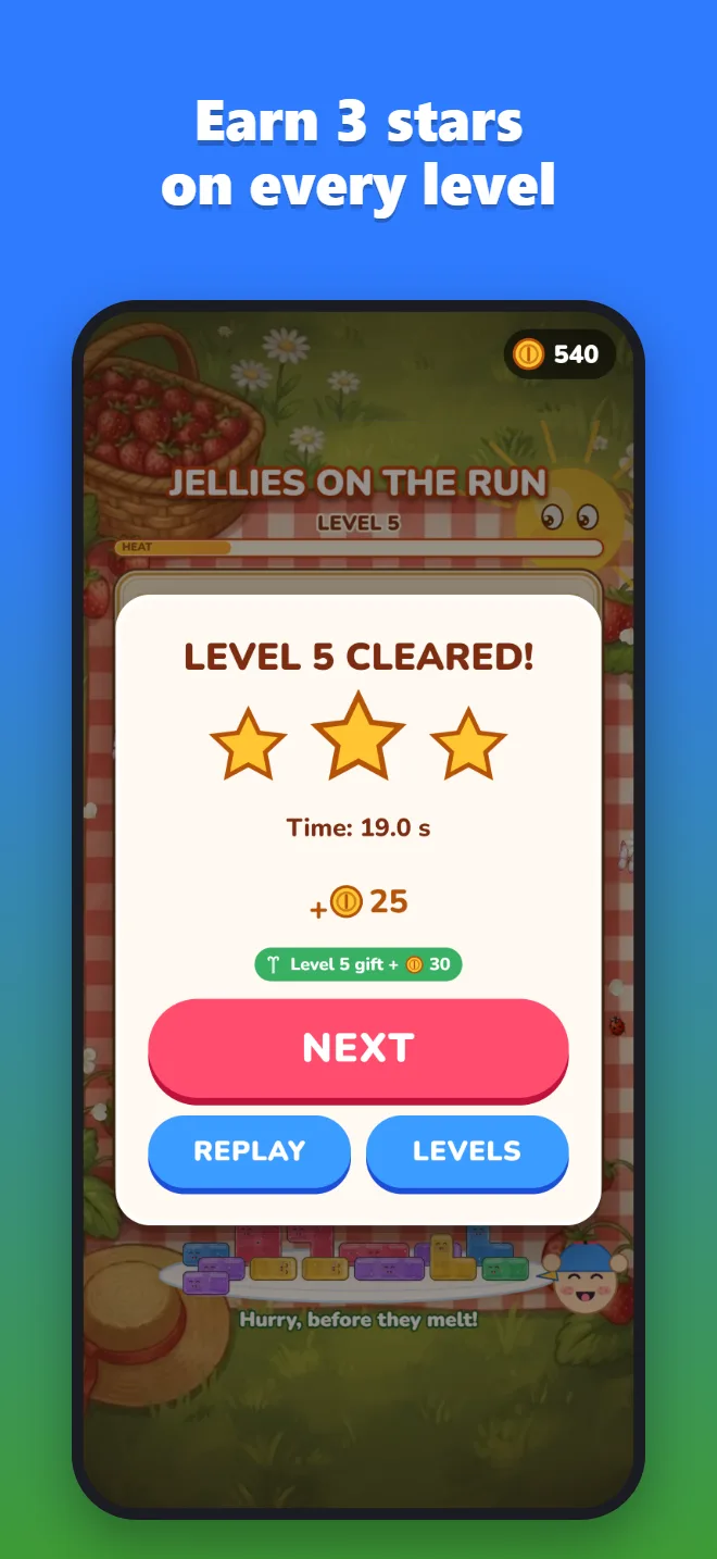 Earn 3 stars on every level