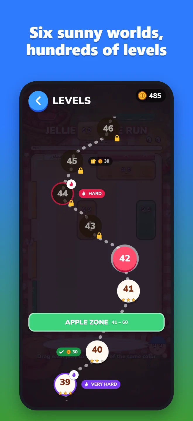 Six sunny worlds, hundreds of levels